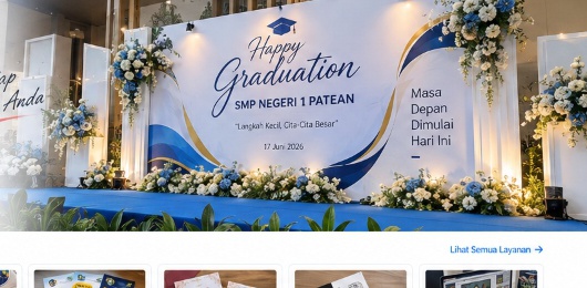 Hasil Cetak Backdrop Wisuda JASAPRINT
